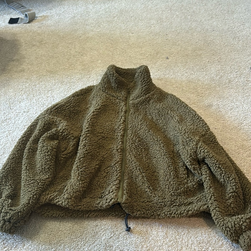 Urban outfitters fuzzy teddy jacket